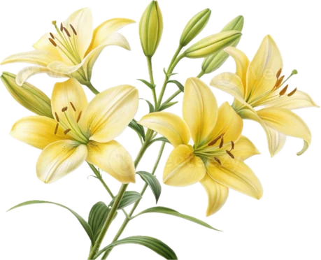 Lilies at the right stage of opening for export
